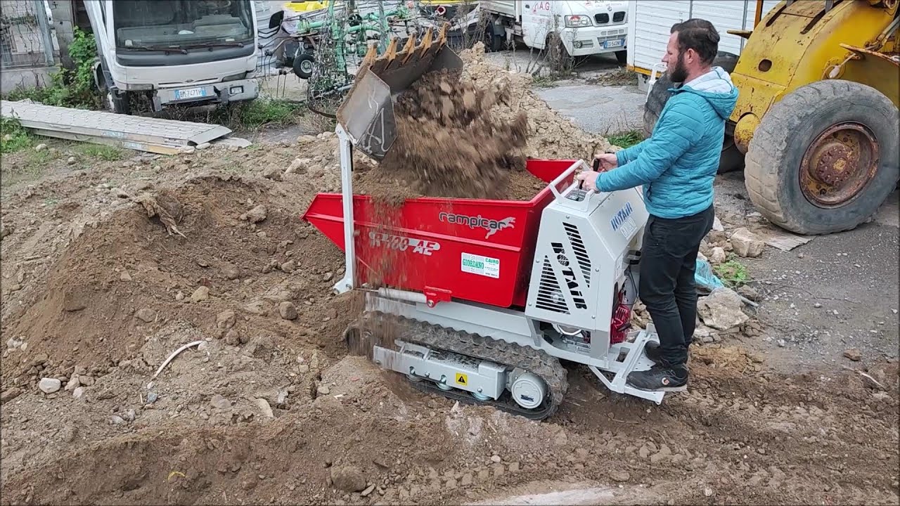 Motocarriola Cingolata Rotair R 100 AE HONDA Benna Dentata Movimento Terra Novità Assoluta Giordano