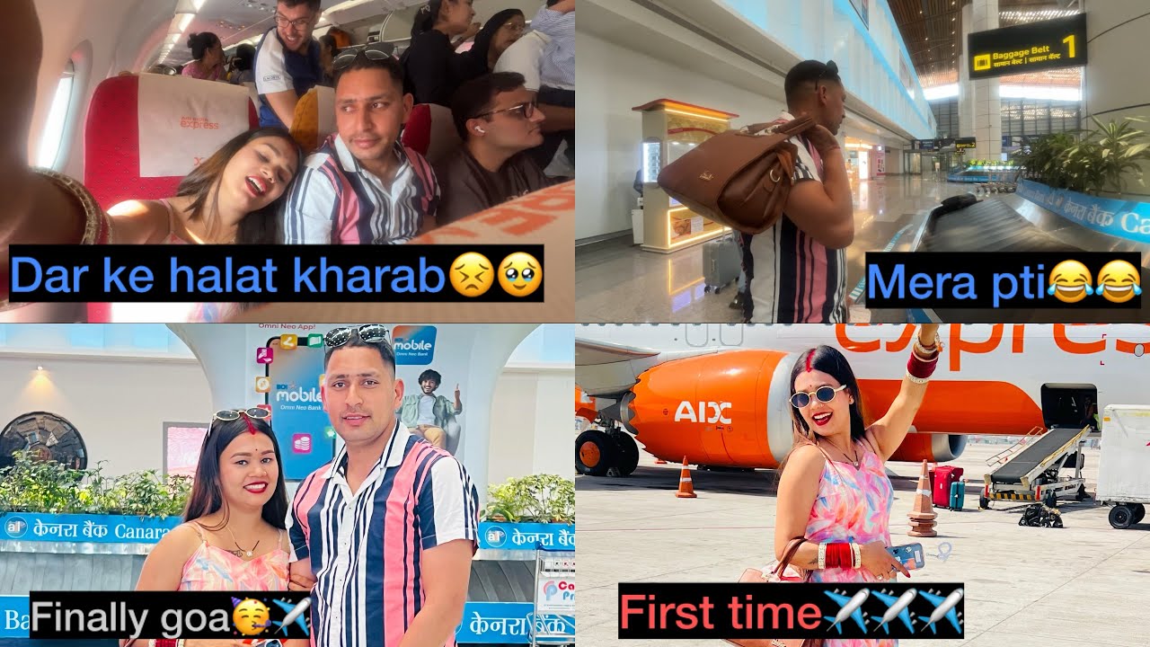 Dehli se aaj nikl gye Goa trip ke liy Day first🥳✈️age ka part 2 next vlog check out🥳🫶 #goatripplan 