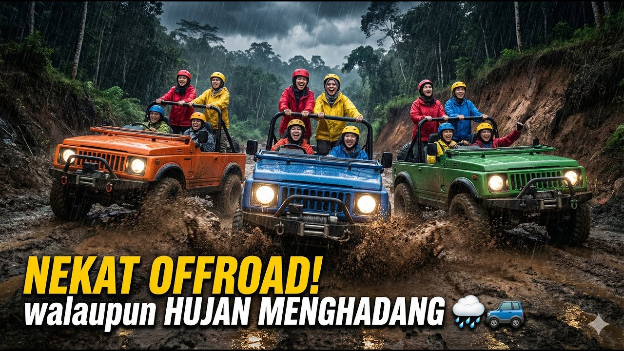 hujan MENGHADANG kita TERJANG OFFROAD semarang