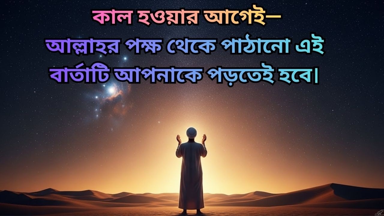 🕊️ কাল হওয়ার আগেই—আল্লাহর পক্ষ থেকে পাঠানো এই বার্তাটি আপনাকে পড়তেই হবে।
