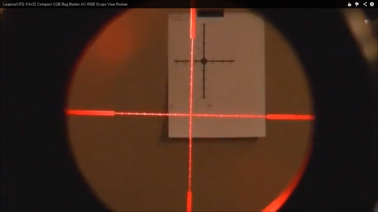 Leapers/UTG 3-9x32 Compact CQB Bug Buster AO RGB Scope View Review
