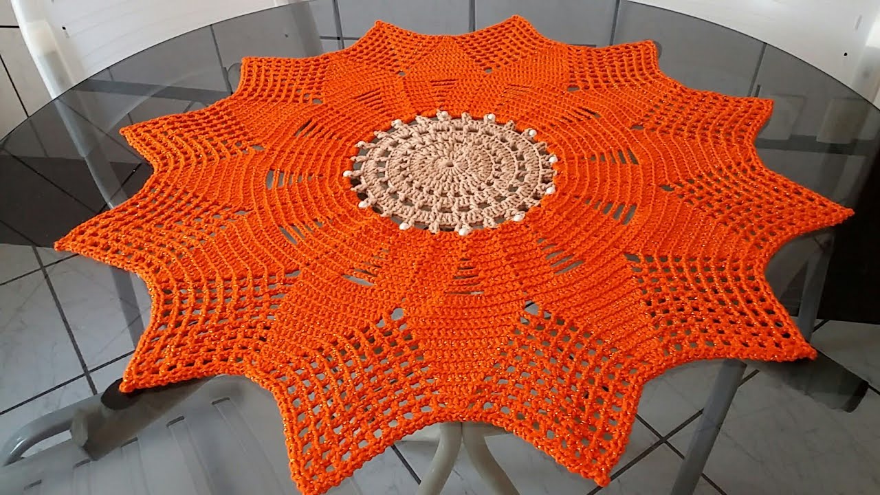 👊# Centro de Mesa Flor com Pérolas - Pink Artes Croche by Rosana Recchia