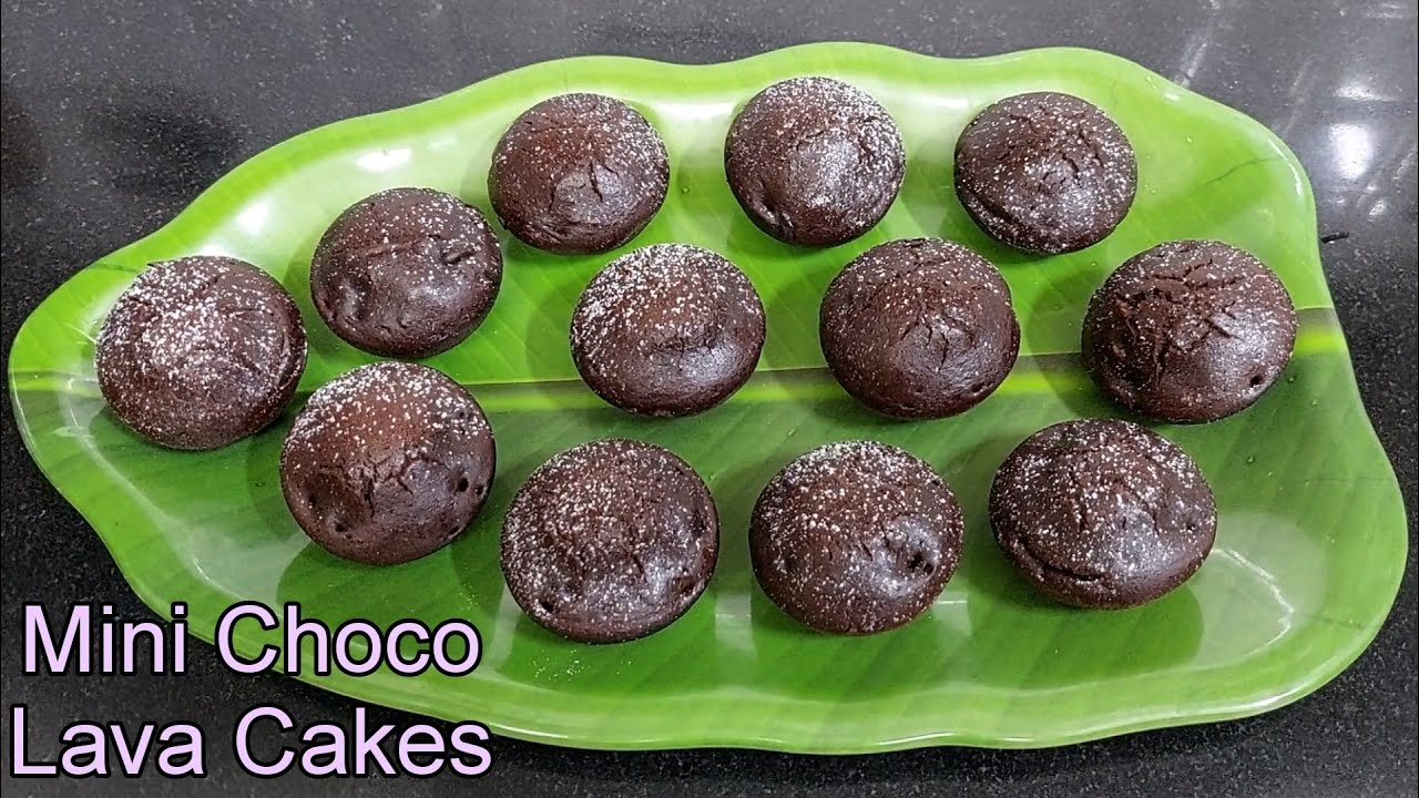 Mini Choco Lava Cakes | Without Oven, Eggless mini choco Lava cake recipe | Eggless Choco Lava Cake