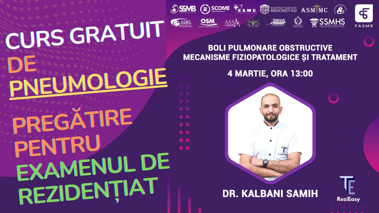 Boli pulmonare obstructive Mecanisme fiziopatologice - principii tratament ReziEasy - Rezidentiat