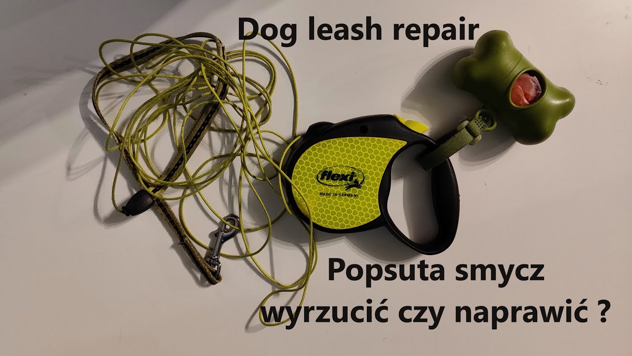 Zepsuta smycz automatyczna Flexi, wyrzucić czy spróbować naprawić?