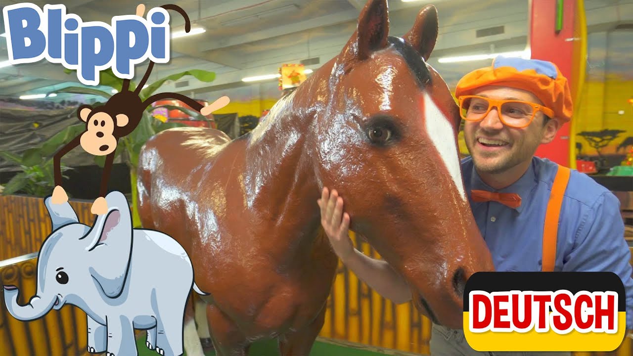 Blippi Deutsch - Blippi erkundet Dschungeltiere | Abenteuer und Videos für Kinder