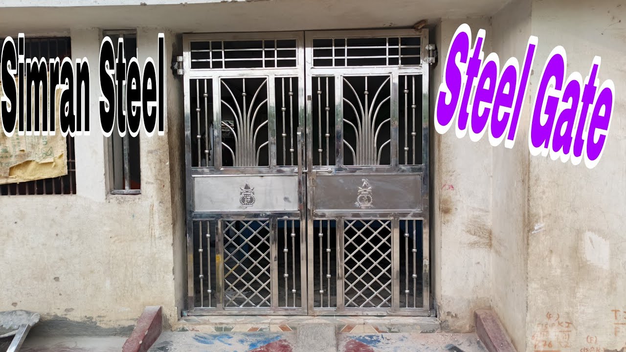 स्टील गेट|| सीट गेट||गेट डिज़ाइn||Steel//steel fancy gate//Steel gate//Gate design @Simransteel6770