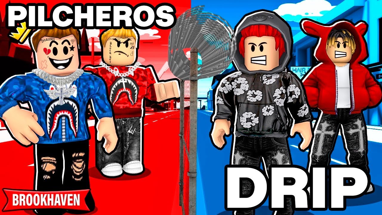 LA FRONTERA de BROOKHAVEN DIVIDE A PILCHEROS Y ESTILO DRIP! - ROBLOX