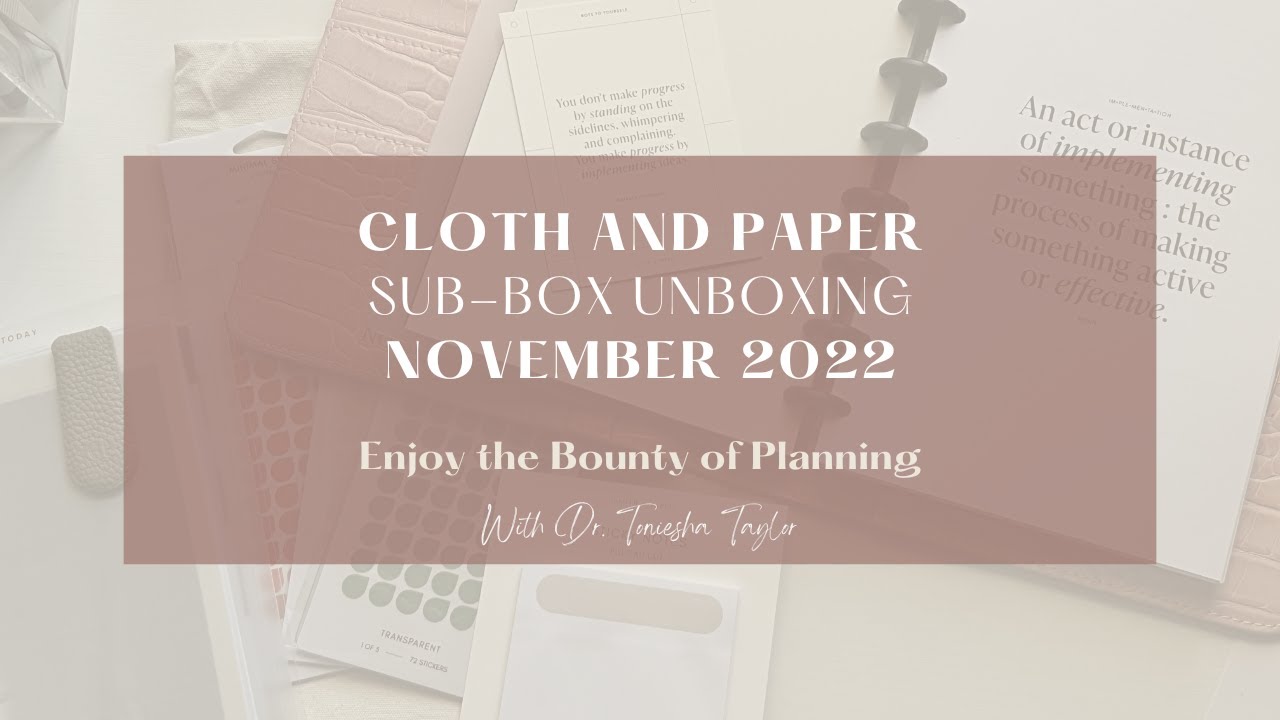 C&P November Sub-box Unboxing