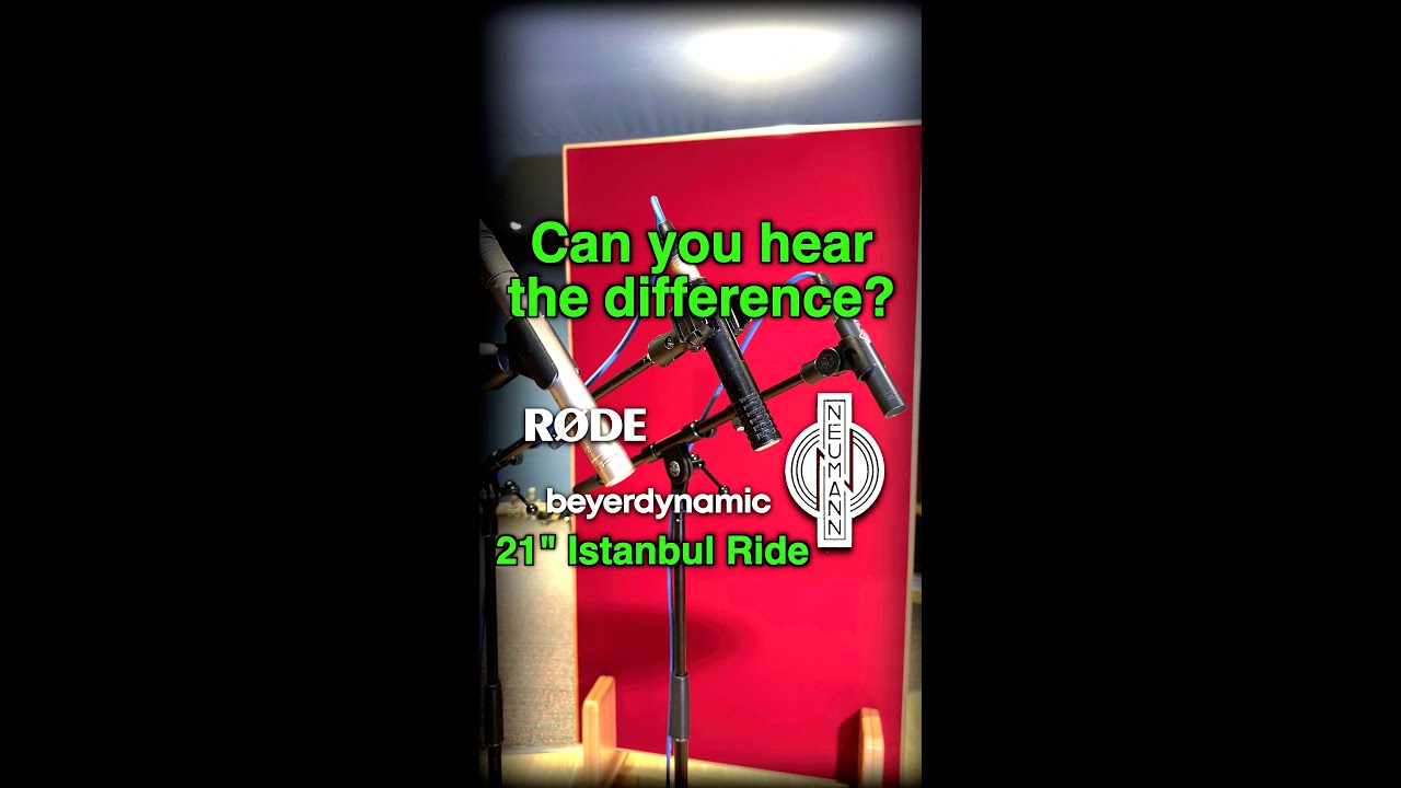 Mic Shootout 🎙 R&Oslash;DE NT55 vs MCE 83 vs KM184 on 21&rdquo; Istanbul AGOP Ride | Can You Hear the Difference?