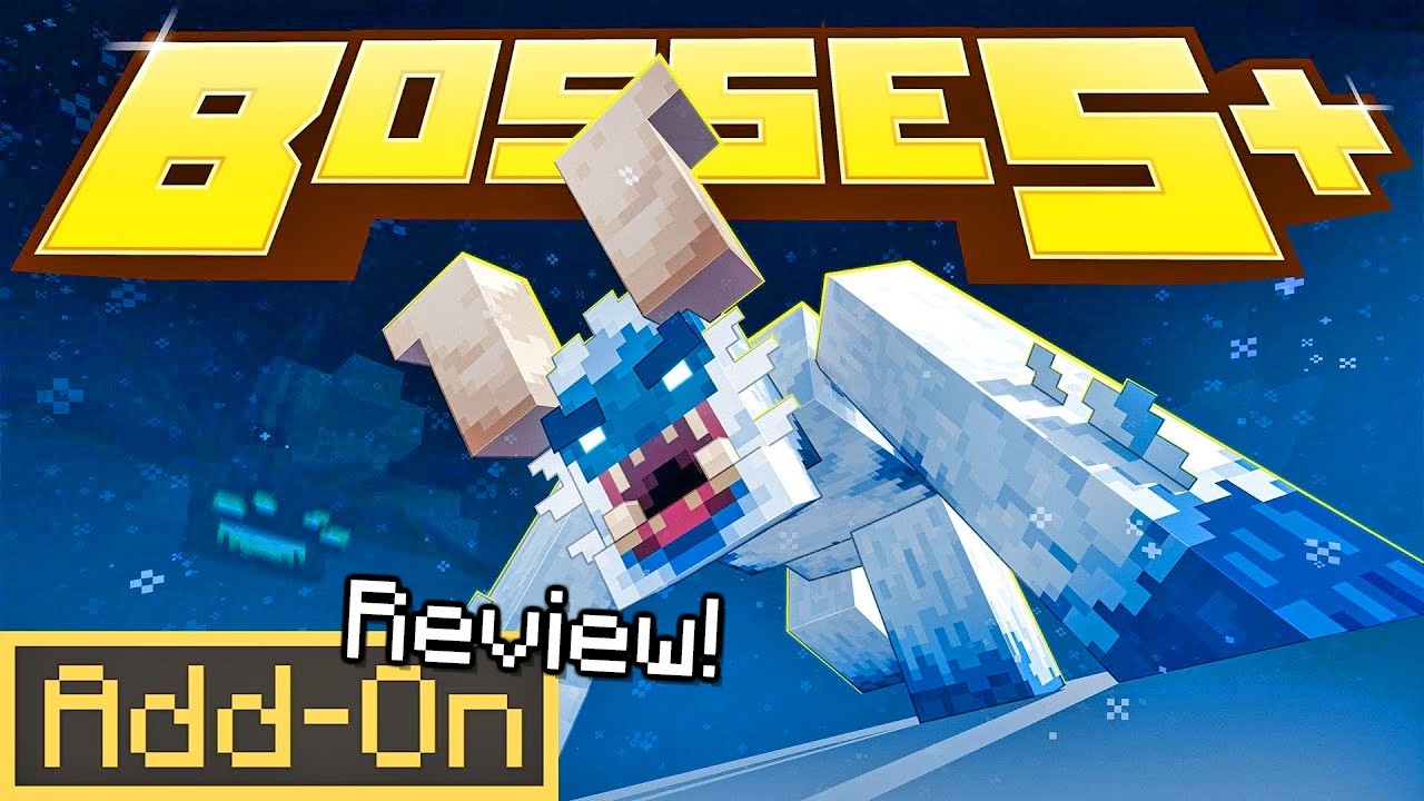 BOSSES + 1.0 ADDON добавляет 4 БЕЗУМНЫХ битвы с боссами в Minecraft Bedrock Survival