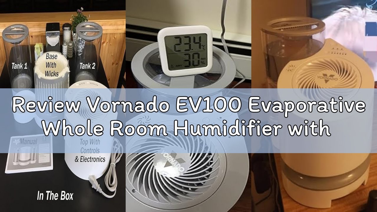 Review Vornado EV100 Evaporative Whole Room Humidifier with SimpleTank, Easy-Fill, 1 Gallon Capacity