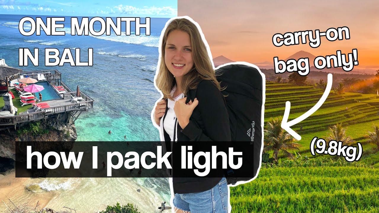 one month in asia with carry-on bag only ✈️ how to pack light