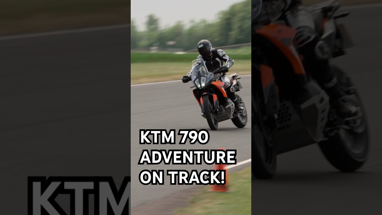 KTM 790 ADVENTURE ON TRACK!
