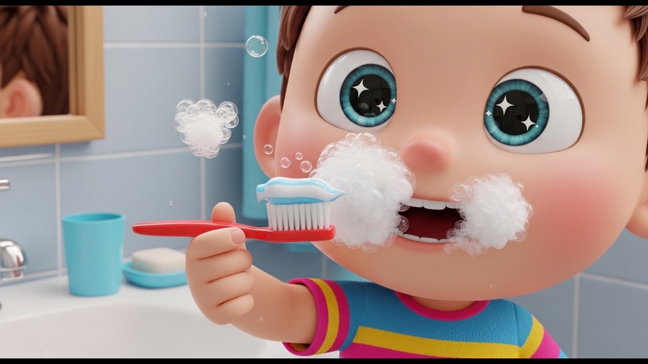 Brush Your Teeth and Wash Your Face | Healthy Habits Kids Song | Preschool Sing Along