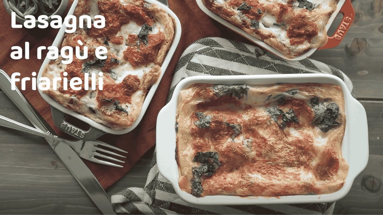 Lasagna al ragù e friarielli
