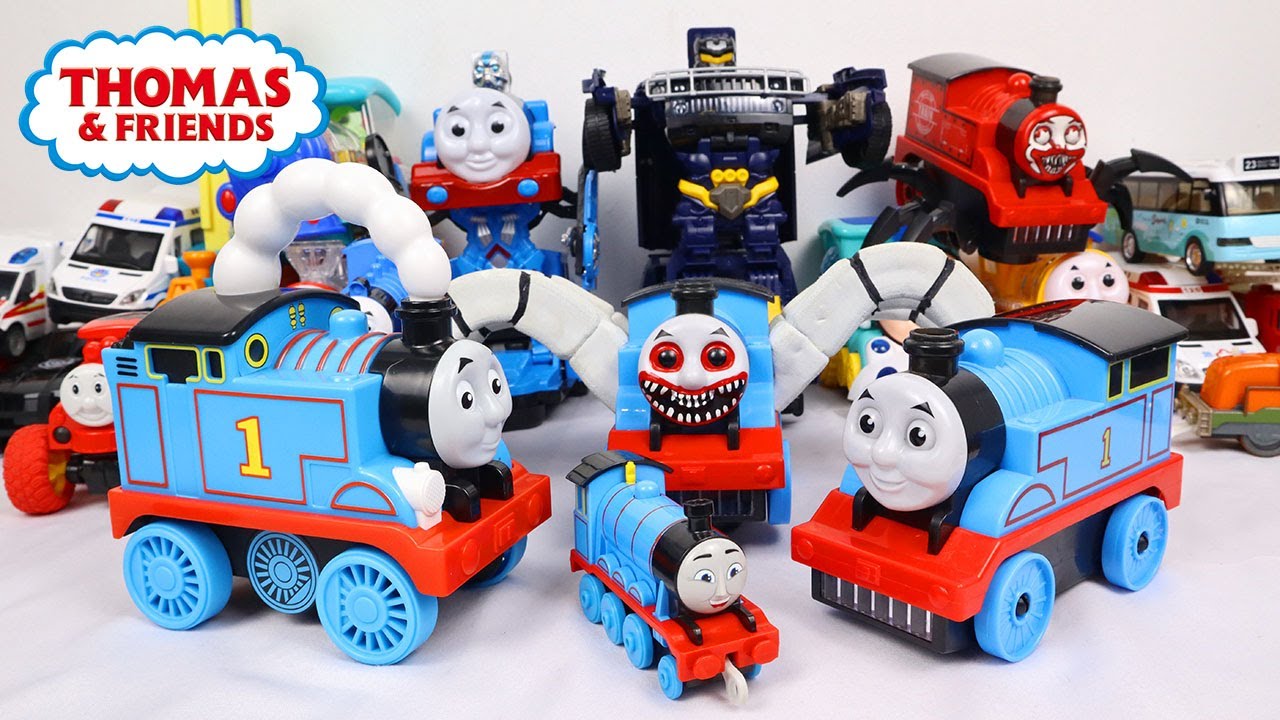Merakit Mainan Kereta Api Thomas and Friends, Tayo Si Bus Kecil , Unboxing Mainan Kereta Api ASMR 45