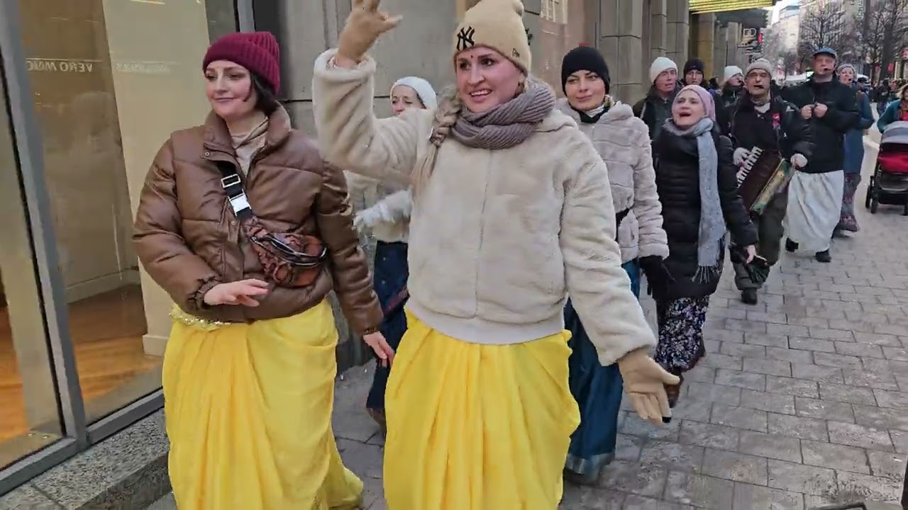 Harinama in Hamburg 4/4 am 20.1.24