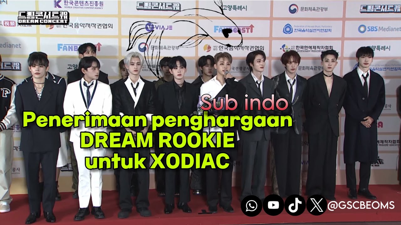 ( sub indo ) XODIAC penerimaan penghargaan DREAMROOKIE 19102024 #xodiac #kpop #소디엑 #dreamconcert