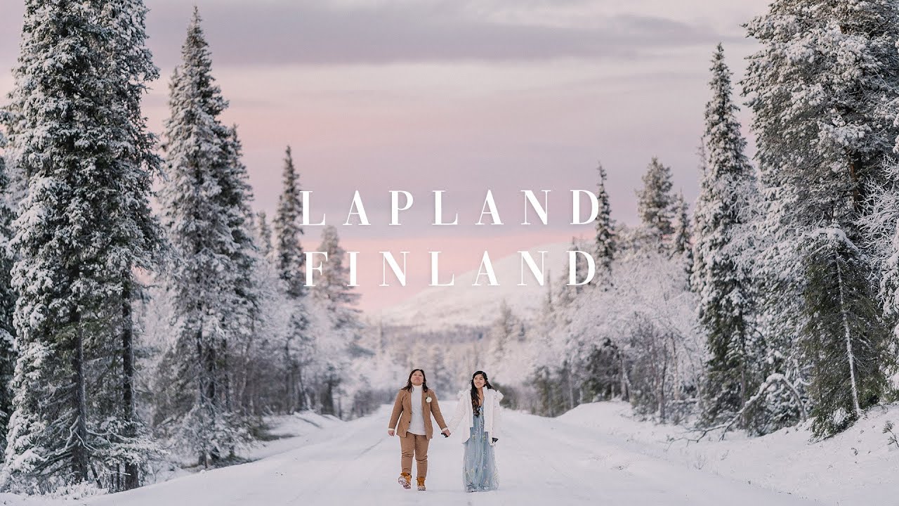Shen & Jit // Lapland winter elopement wedding under Northern Lights in Finland