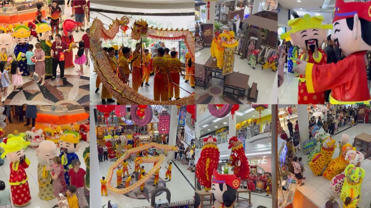 Bintang Megamall Miri Chap Goh Mei Lion Dance and Dragon Dance Show