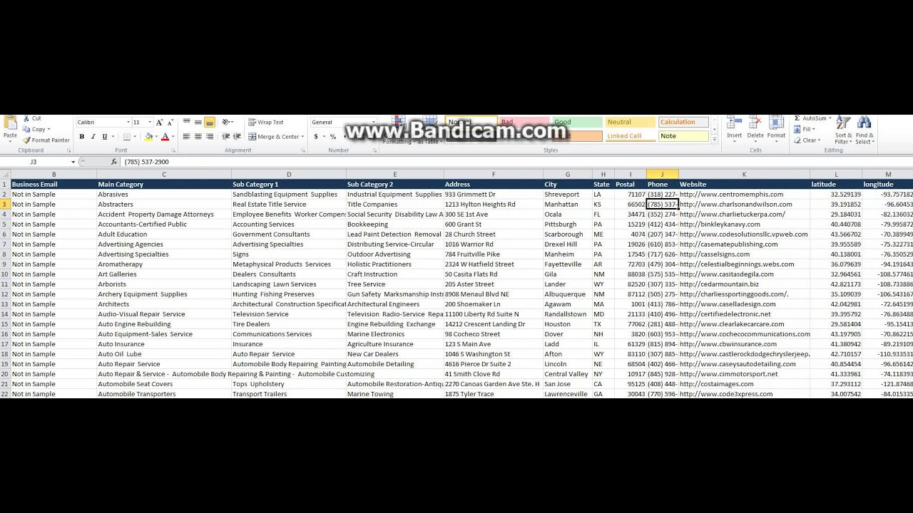 2016 US Email Database - List of US Businesses with Company Emails