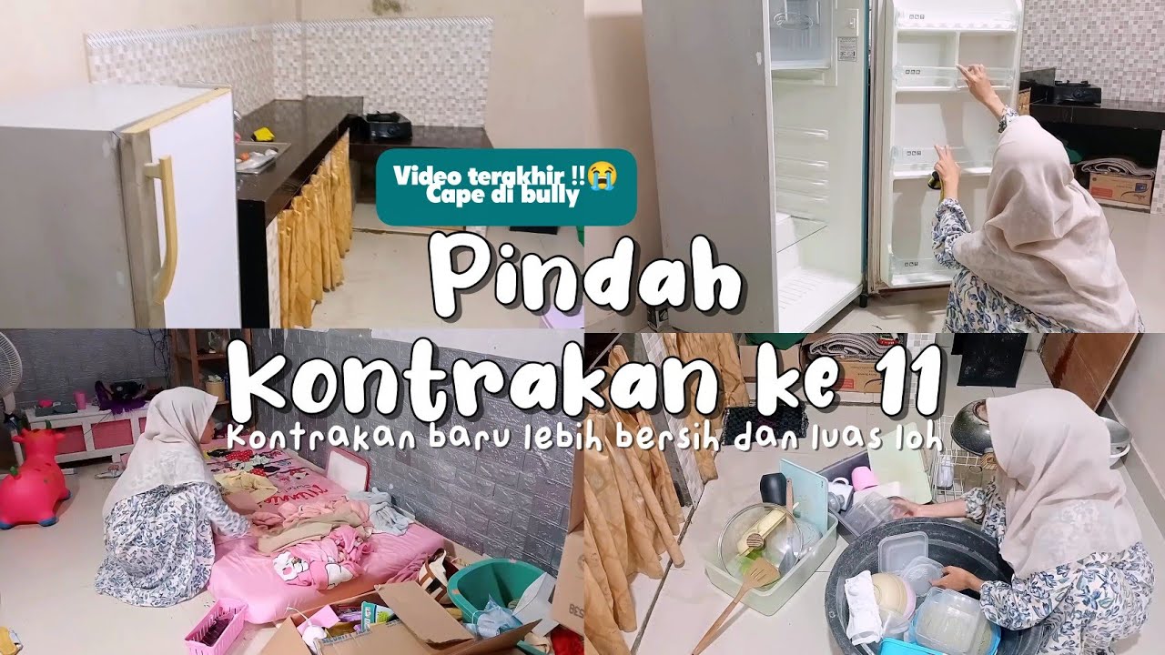 PINDAH KONTRAKAN KE 11| lebih luas | bersih-bersih rumah #Deculter