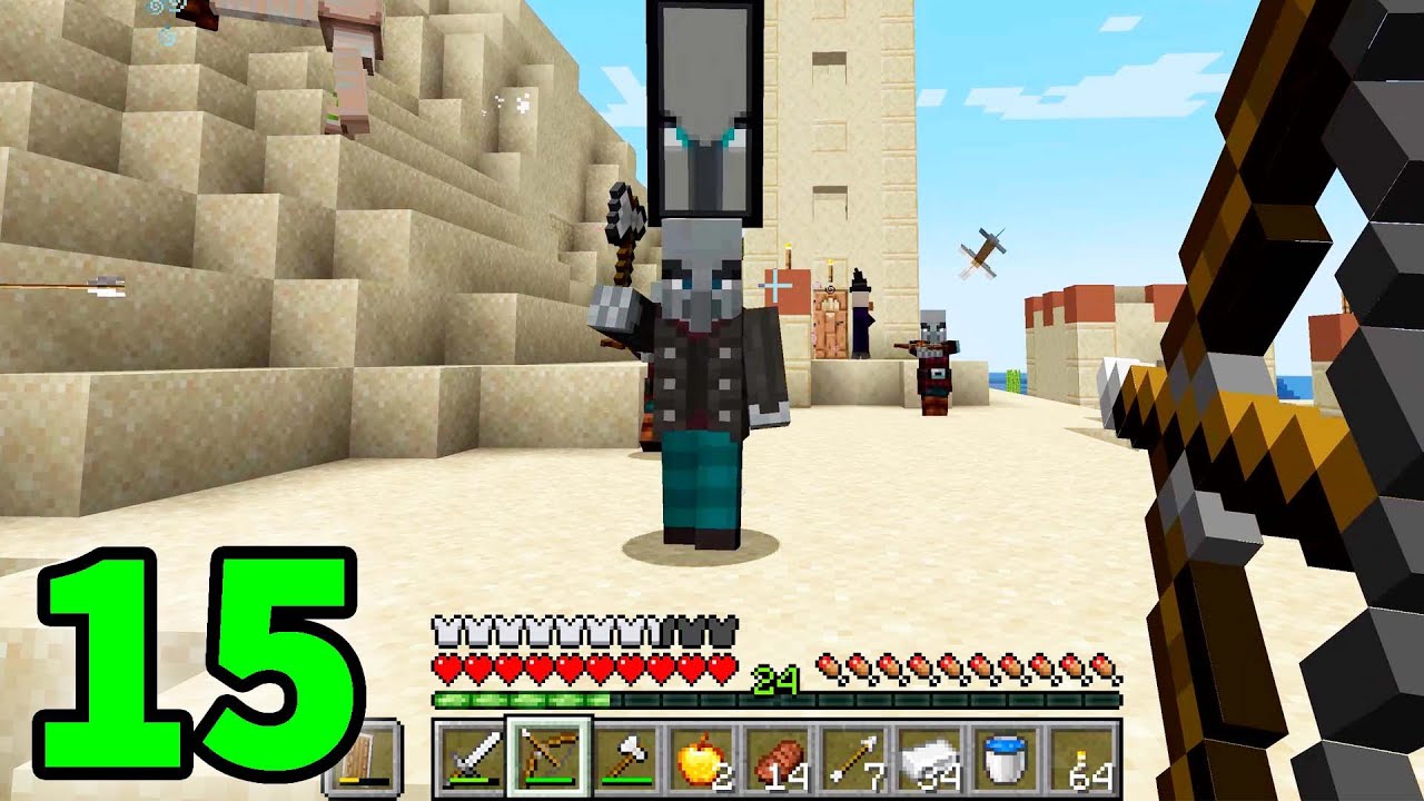 LA GRAN BATALLA EN EL PUEBLO | #15 SURVIVALMINECRAFT 8