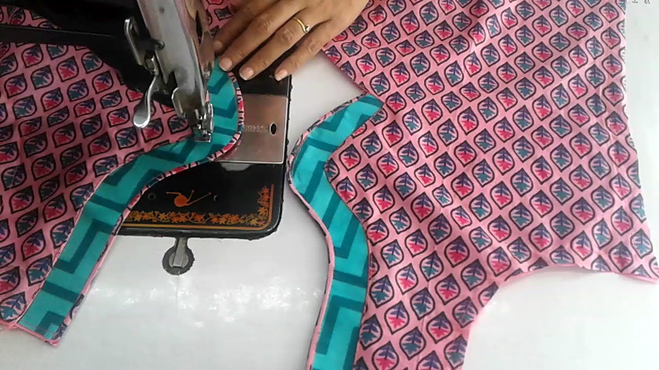 simple and easy kurti neck design