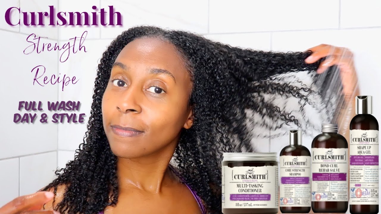Full Wash Day Routine ft. Curlsmith's Strength Line for Damaged Hair...Should You Spend Your Coins??