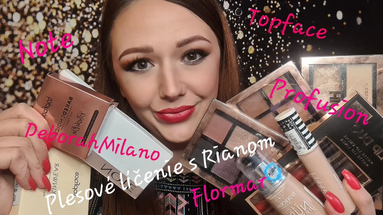💃Plesové líčenie🕺 s produktami z Riana #NOTE #PROFUSION #TOPFACE #DEBORAHMILANO #FLORMAR