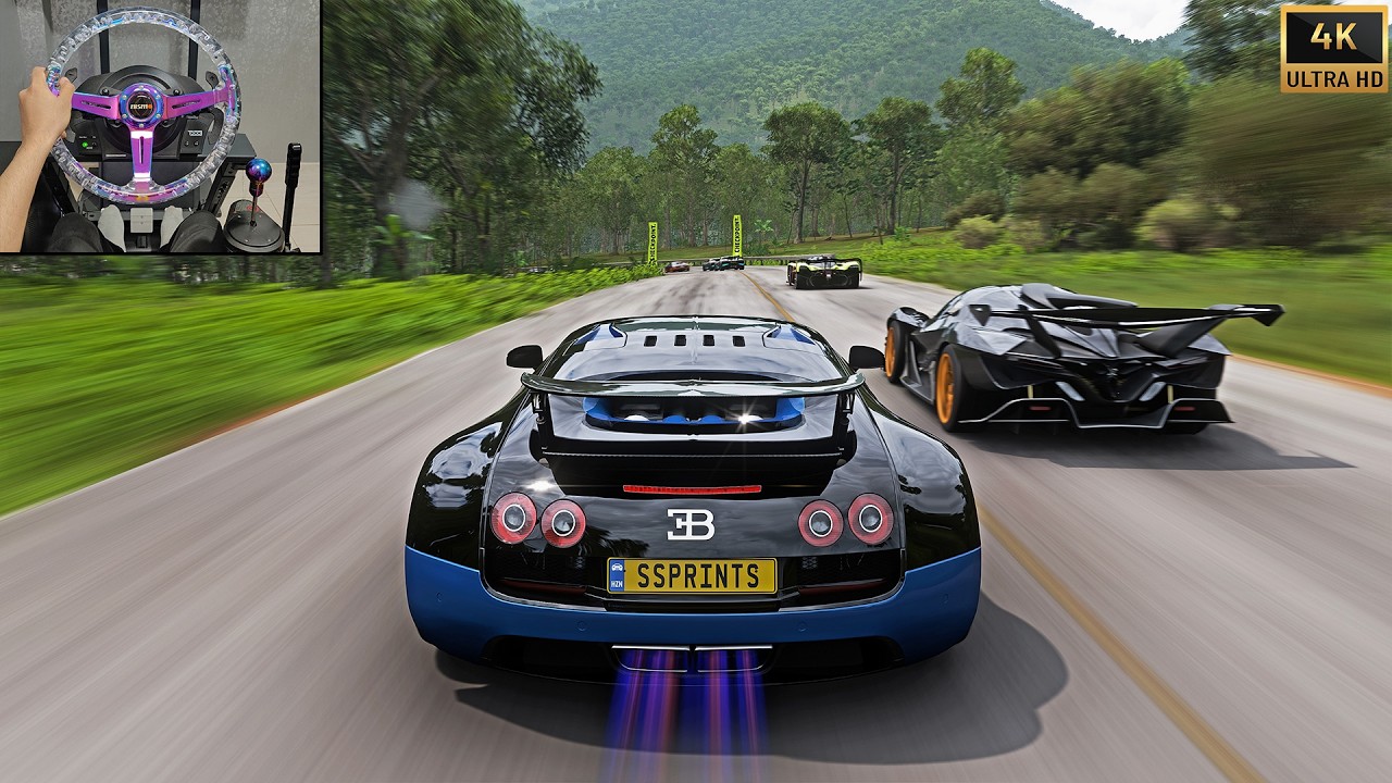 1480HP Bugatti Veyron VS Extreme Hypercars! | Forza Horizon 5 Steering Wheel