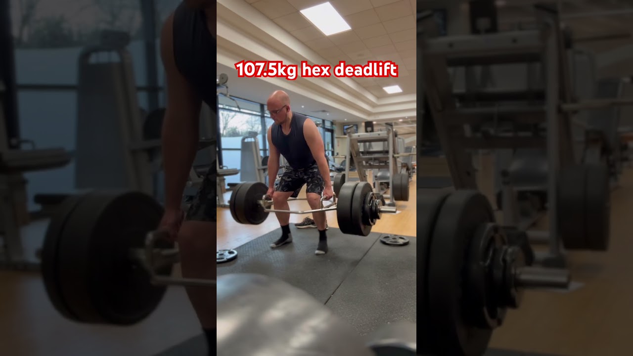 New pr on hex deadlift since back spasm #backpain #motivation #backworkout deadlift