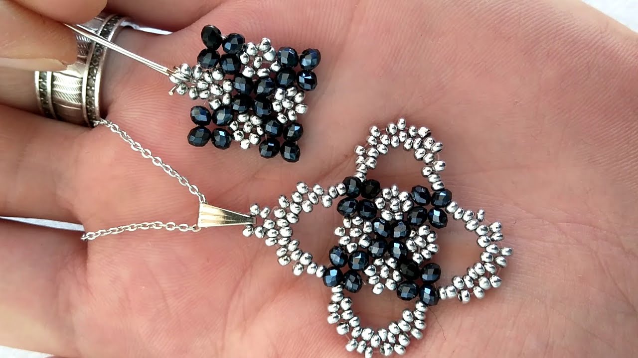 Boncuk kolye küpe yapımı/ takı yapımı / bead necklace earrings making / jewelry/dıy