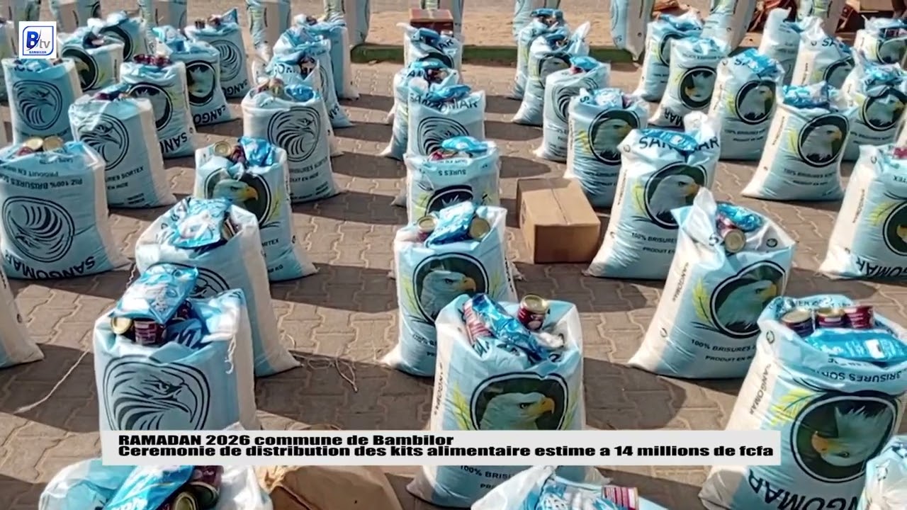 14 millions de franc cfa de kits alimentaires assistances ramadan commune de Bambilor