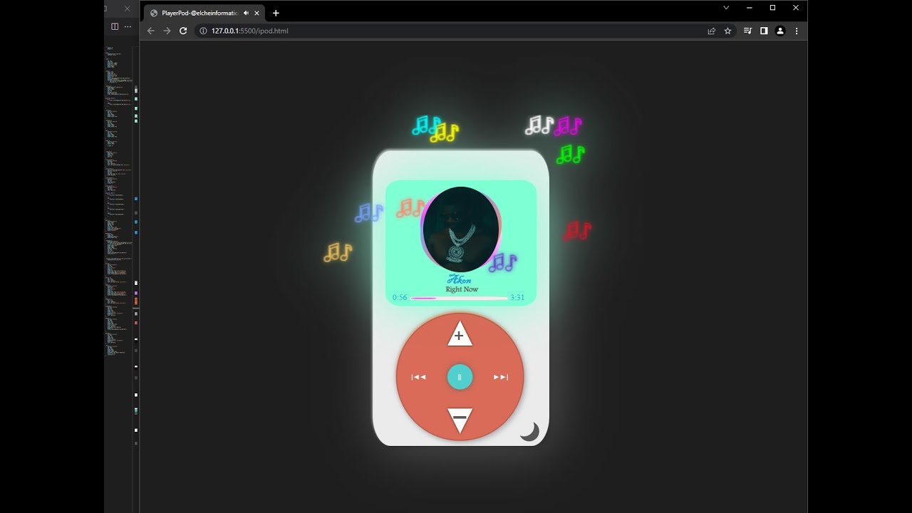 Reproductor de Musica / PlayerPod HTML5 CSS3 JavaScript