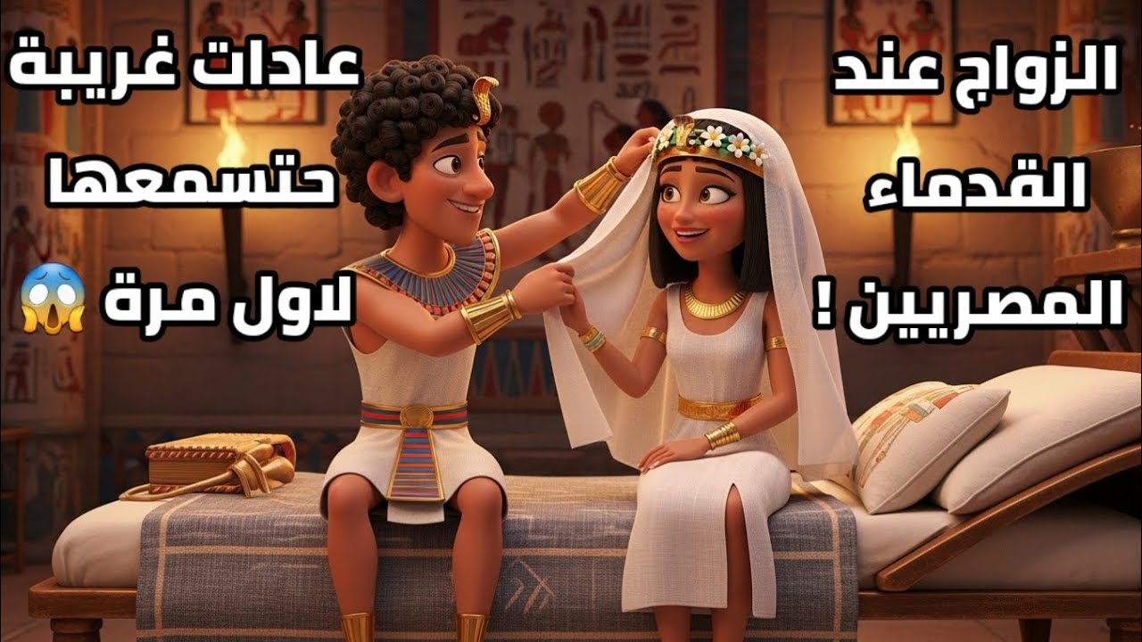 الزواج عند القدماء المصريين | أغرب عادات الفراعنة في الجواز! 👑😂