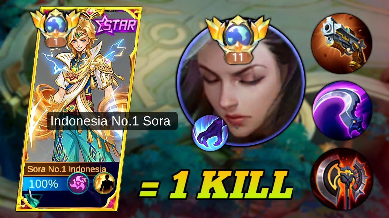 THANK YOU MOONTON! FOR THIS SORA BRUTAL BUILD & EMBLEM 2026🔥 (must try) - MOBILE LEGENDS