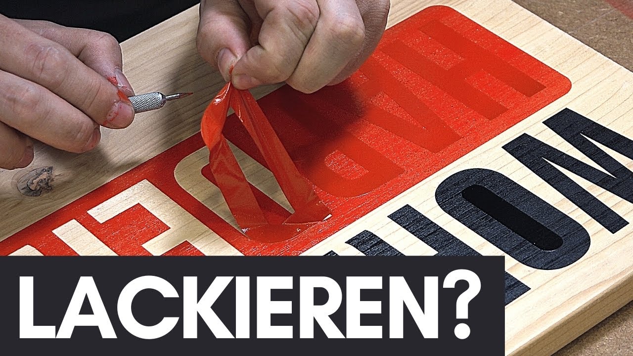 Buchstaben auf Holz übertragen / lackieren | Scharfe Kanten | Anleitung
