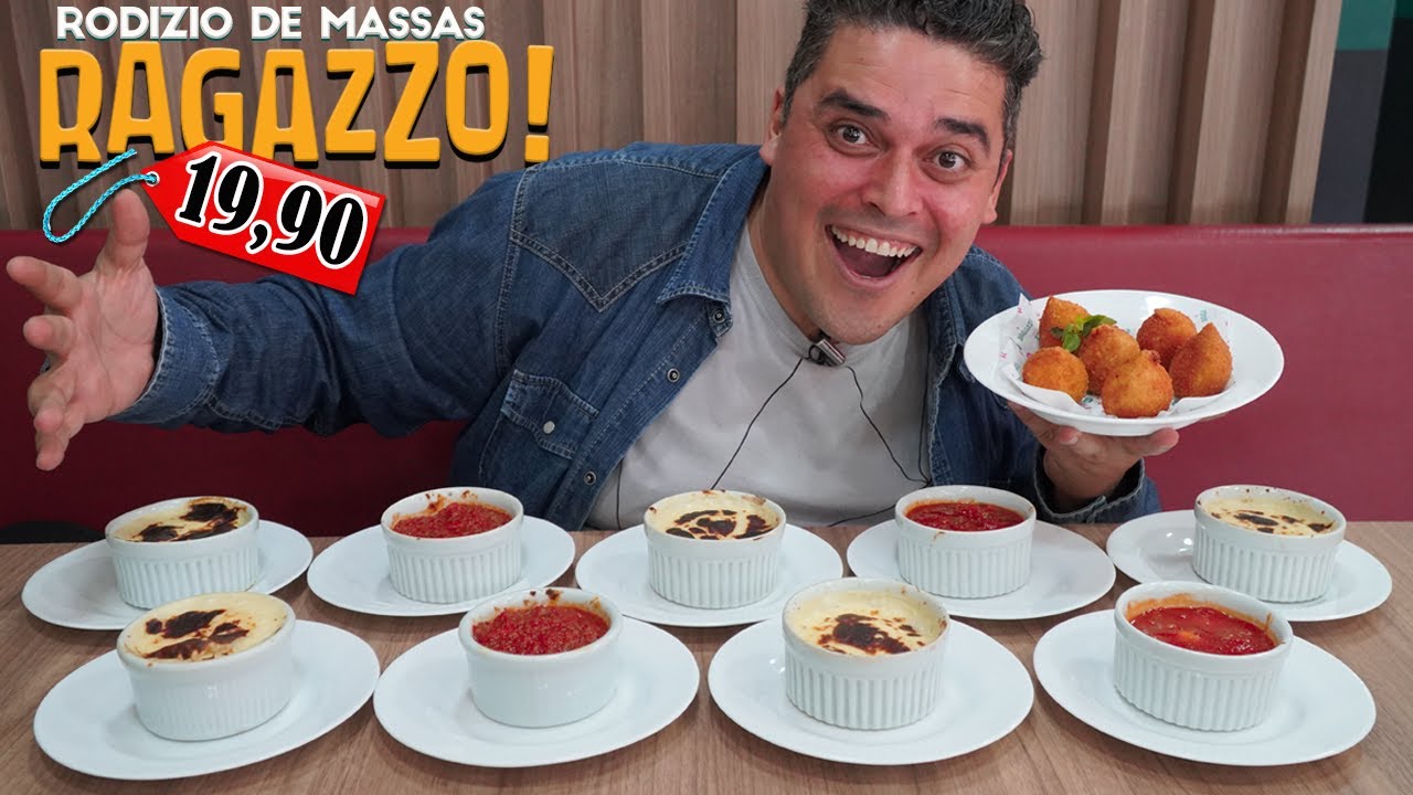 RODÍZIO DE MASSAS do RAGAZZO - O Rodízio Mais Barato Que Eu Já Vi!