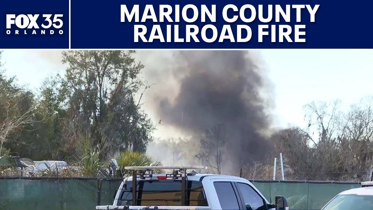 Dunnellon Fire update: Railroad ties burn in Marion County