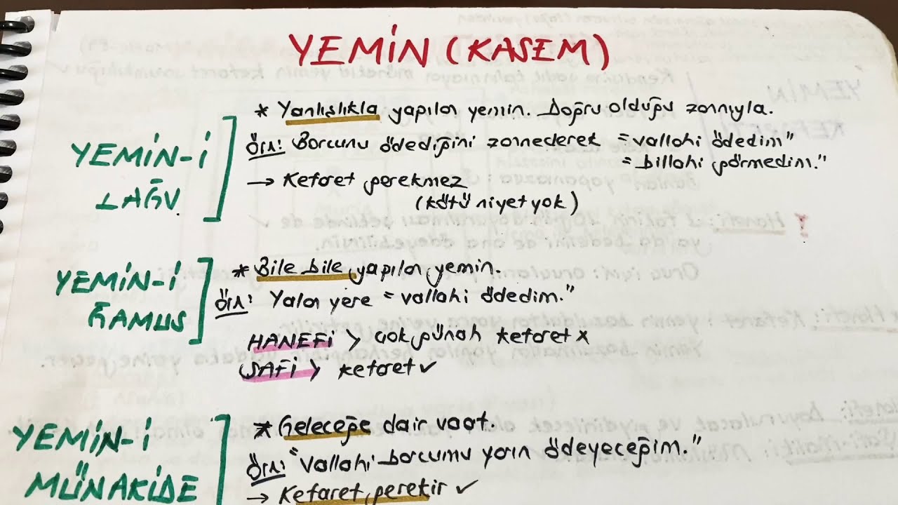 FIKIH-15☄️ / YEMİN-KEFARET (dikab- dhbt- mbsts)