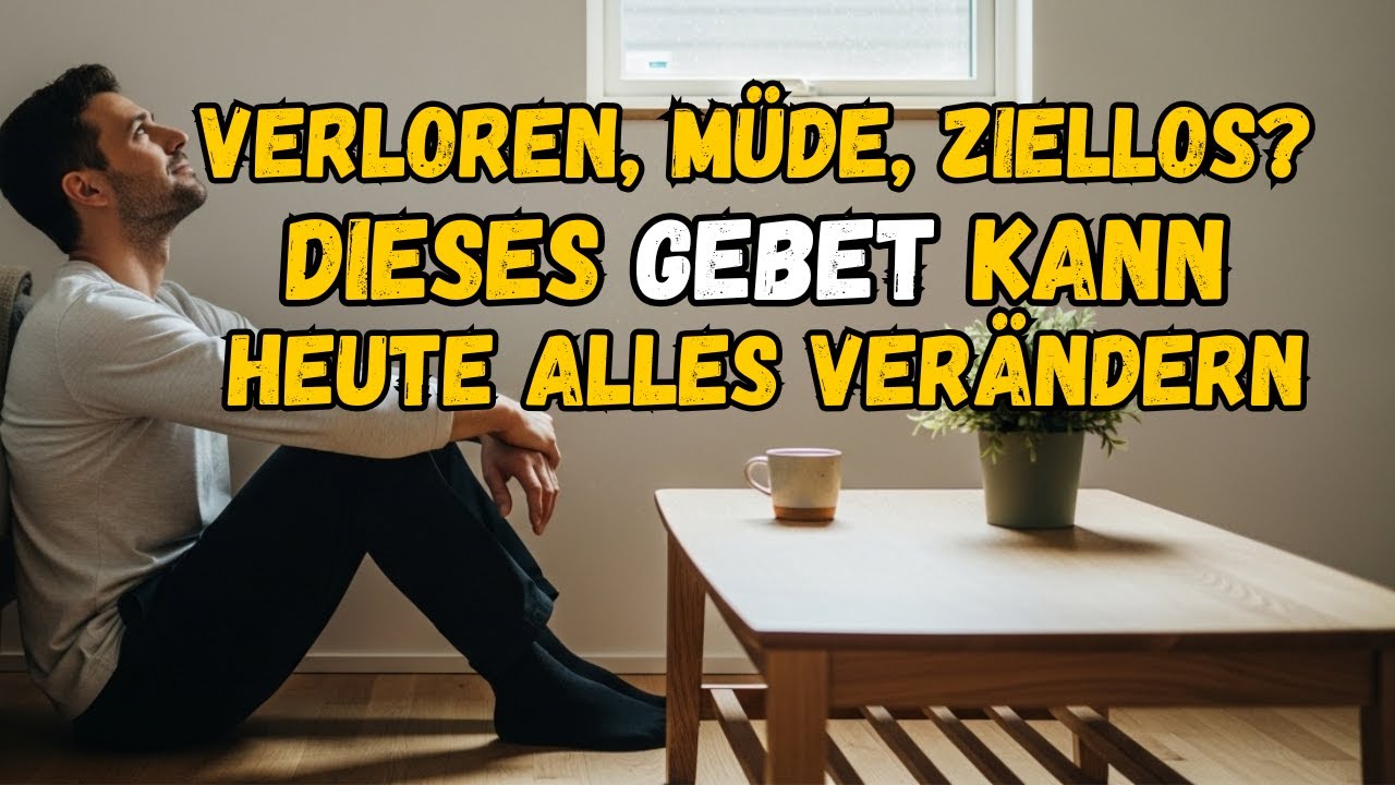 VERLOREN, MÜDE, ZIELLOS? Dieses Gebet kann heute alles verändern…