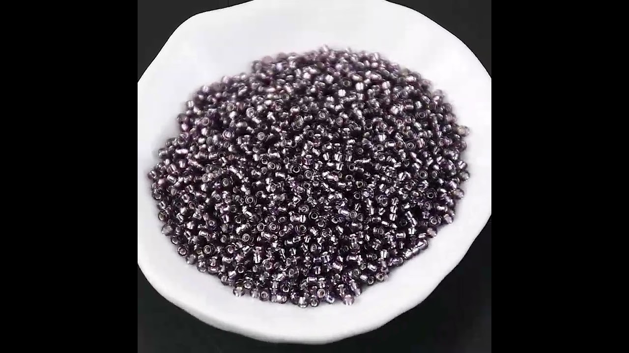 MIYUKI Round Rocailles Beads, Silverlined Amethyst