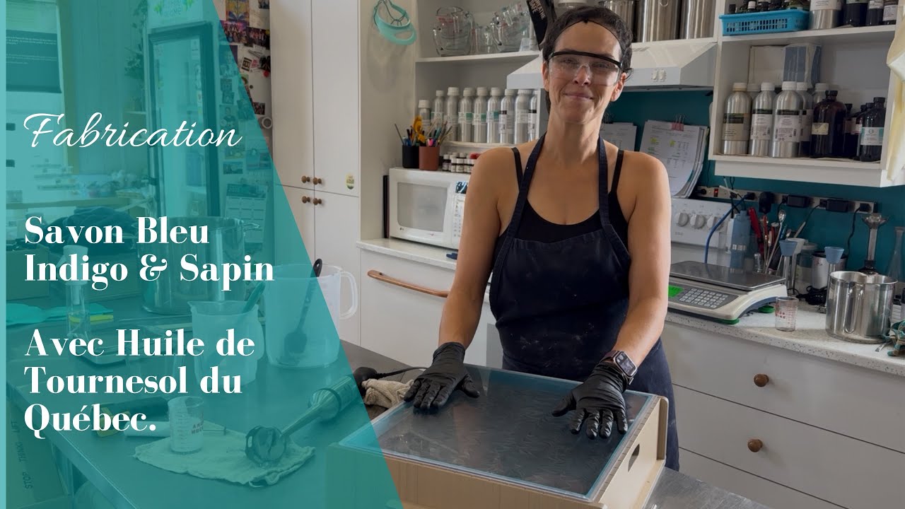 Savon Bleu Mer avec Indigo + Huiles Essentielles | Savon sur Mesure