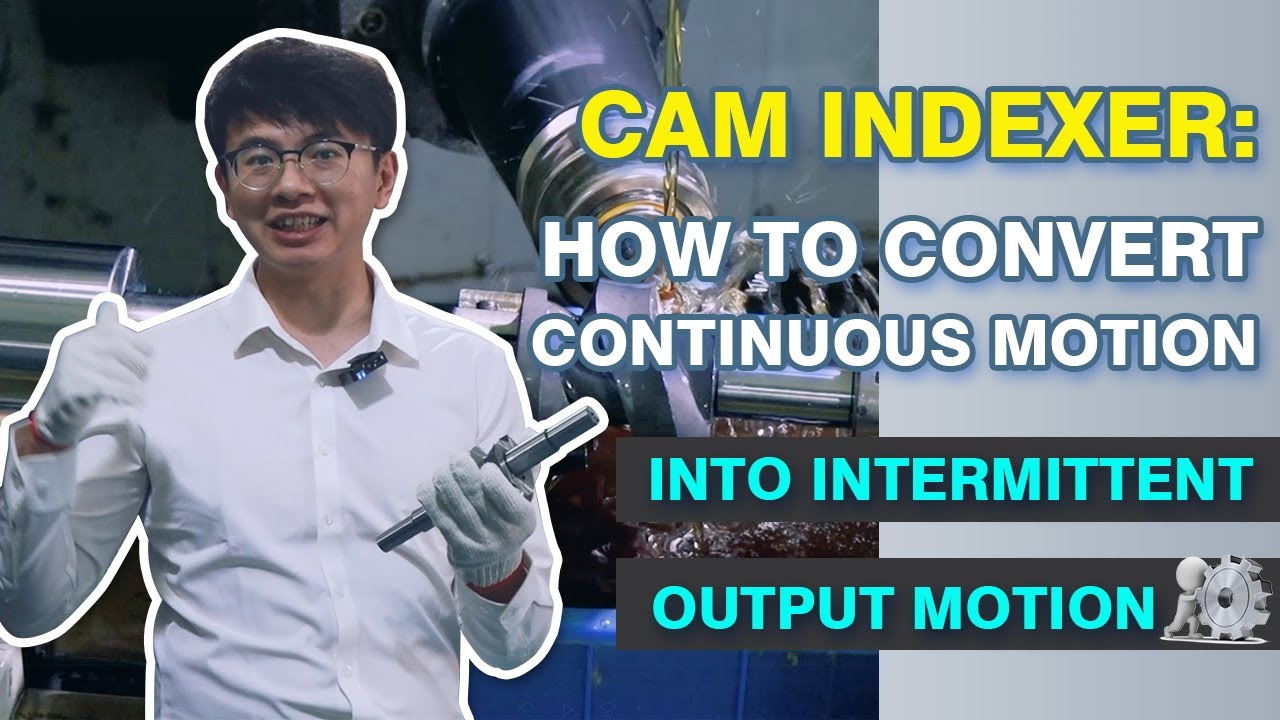 Cam indexer: How to convert continuous motion into intermittent output motion