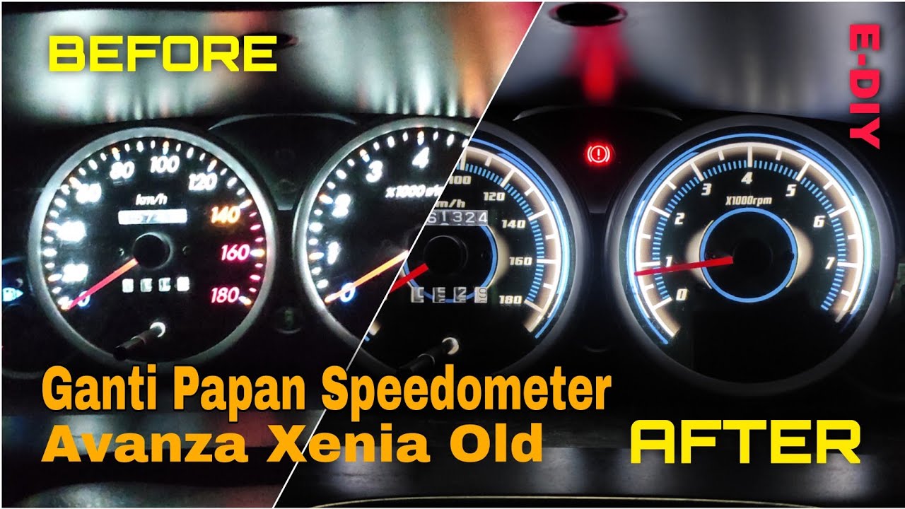 Ganti Papan Speedometer Avanza Xenia Old Manual| Tambah Ganteng #speedometer #avanzamodif #tutorial 