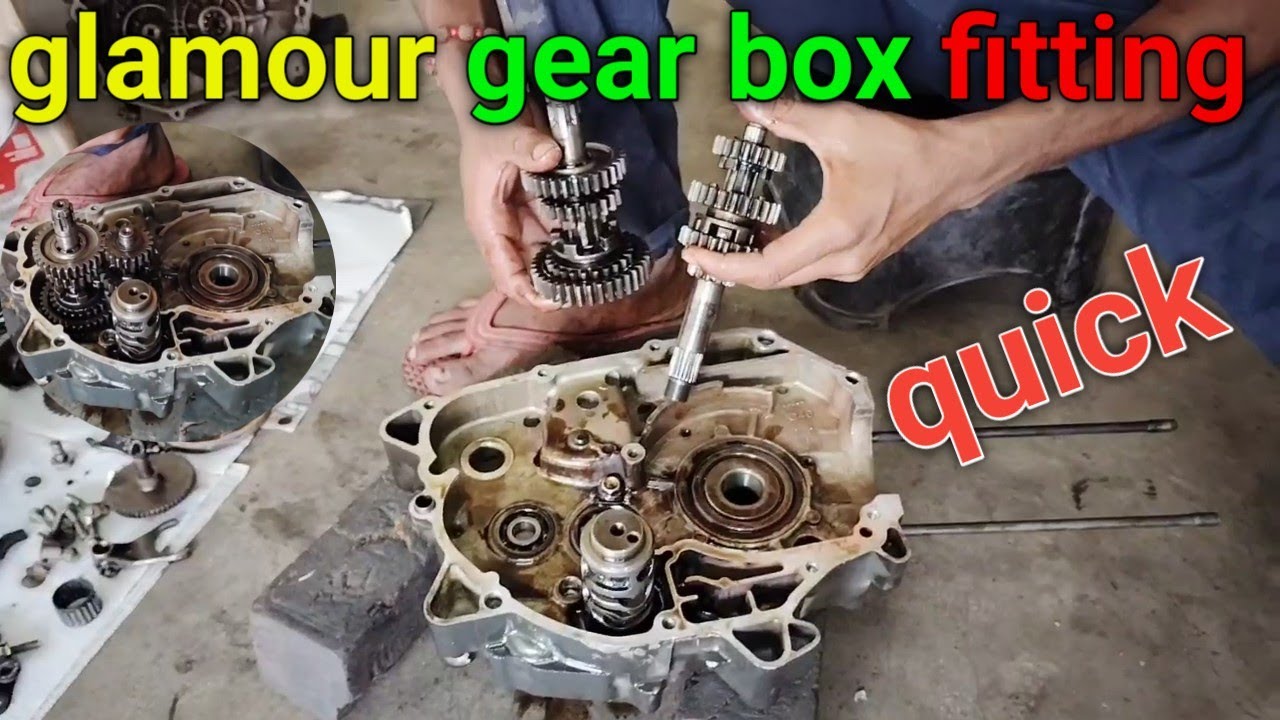 Glamour bike gearbox fitting 