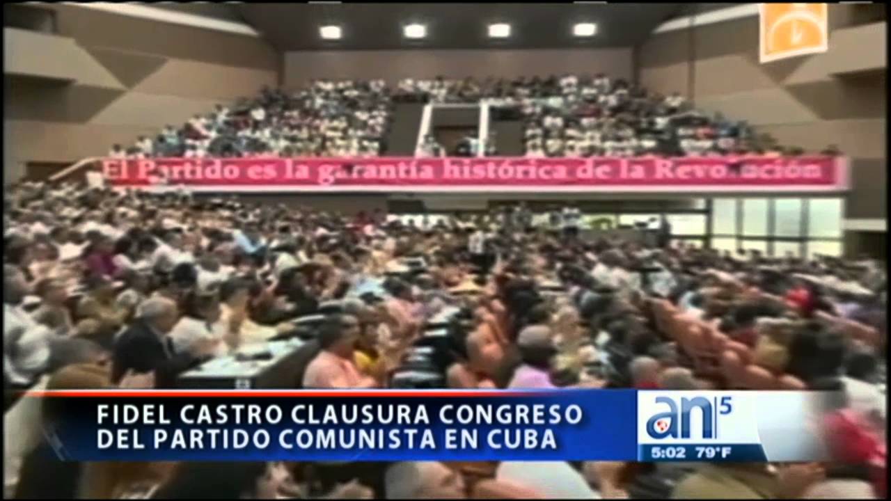 Fidel Castro clausura congreso del partido comunista en Cuba - América TeVé