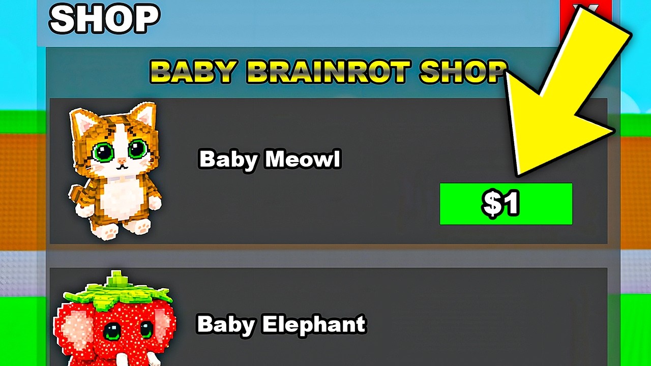 I Got a BABY BRAINROT Shop..